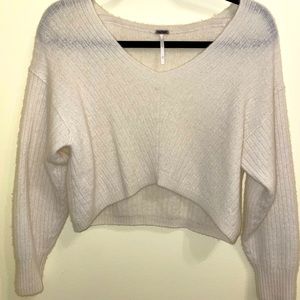 Free People Ivory Cashmere Sweater